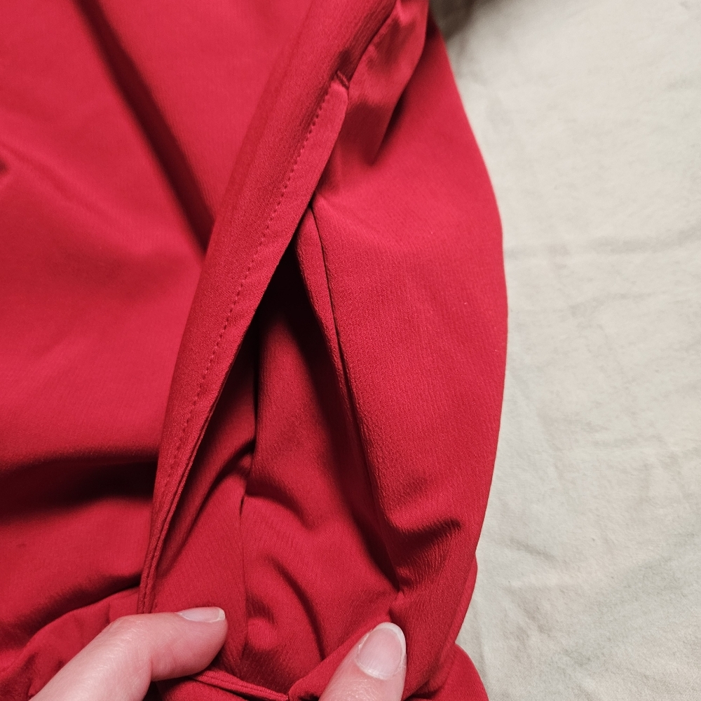 Cutter & Buck Mens L WeatherTec Red‎ Pullover Golf Windbreaker Jacket Wind Shirt - Picture 6 of 10